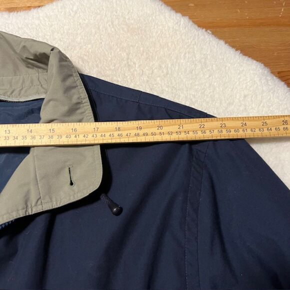 London Fog Mens Navy Blue Full Zip Windbreaker Jacket Size Large - Picture 10 of 12